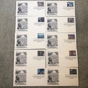 Martin Luther King 10 Collectible Stamp Envelopes
